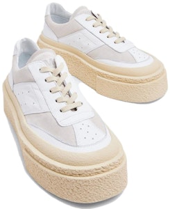 (女性專用)Maison Margiela MM6 拼接平台運動鞋 '白銀樺木' S59WS0189-P0673-H1744 Purchase (女性專用)Maison Margiela MM6 拼接平台運動鞋 '白銀樺木' S59WS0189-P0673-H1744