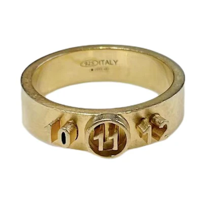 (Women) Maison Margiela Numeric Logo Gold Ring for Women - Silver/Gold 1122057M21554