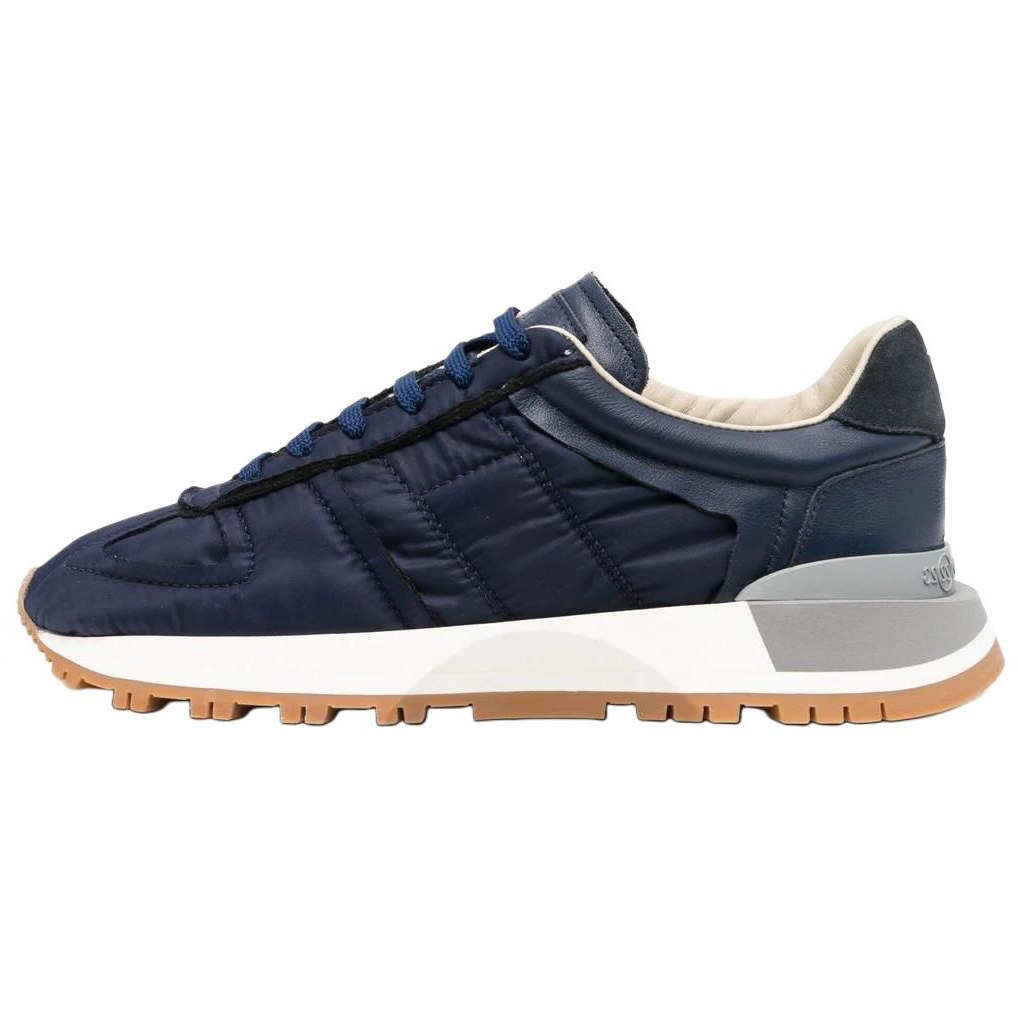 (W) Maison Margiela Nylon 'Blue Lace-Up Low-Top'