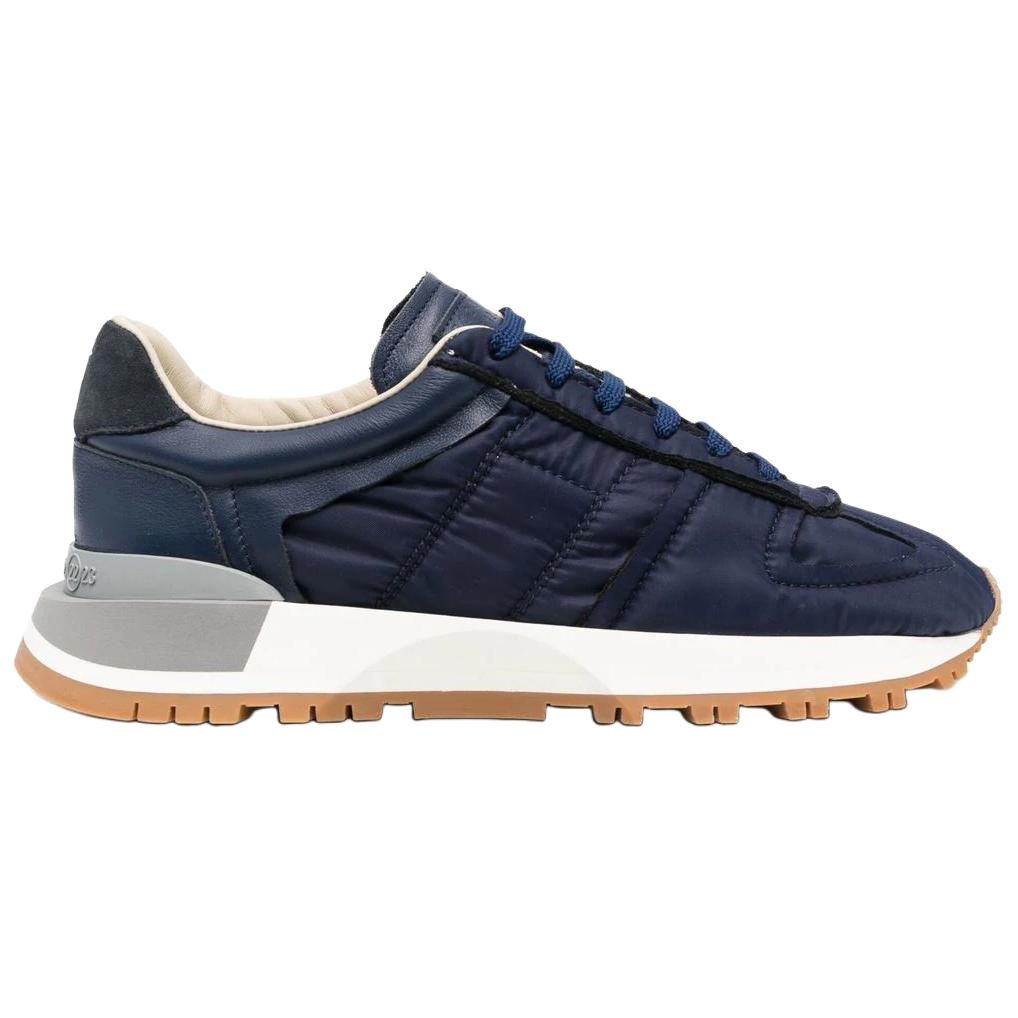 (W) Maison Margiela Nylon 'Blue Lace-Up Low-Top' 圖 2