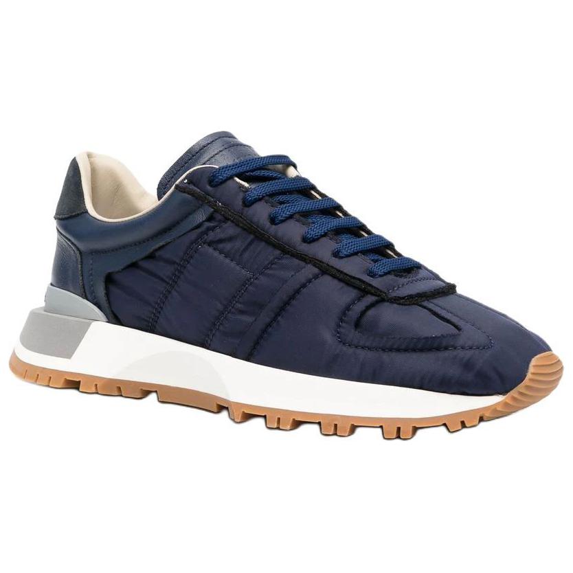 (W) Maison Margiela Nylon 'Blue Lace-Up Low-Top' 圖 3