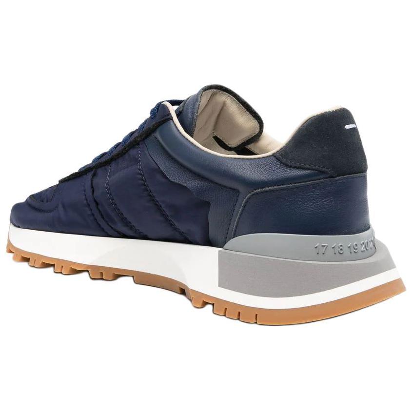 (W) Maison Margiela Nylon 'Blue Lace-Up Low-Top' 圖 4