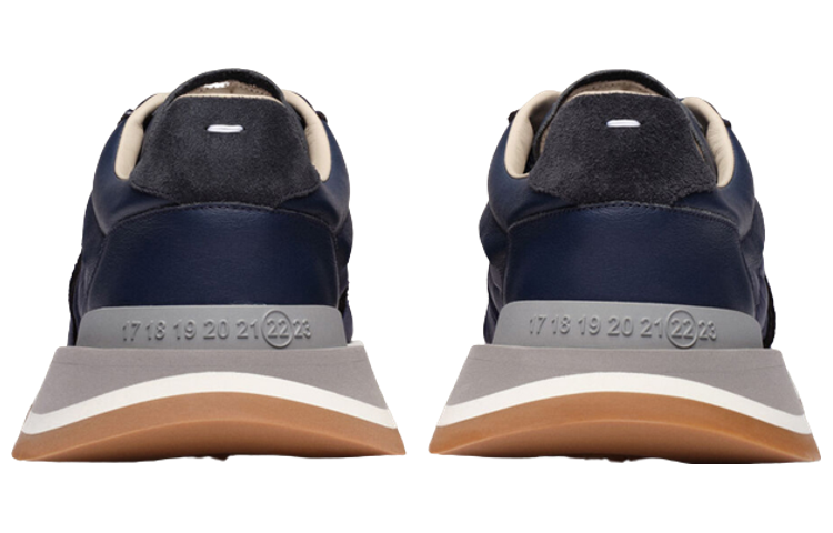 (W) Maison Margiela Nylon 'Blue Lace-Up Low-Top' 圖 6