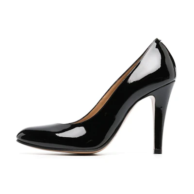 (W) Maison Margiela Patent Leather Pointed-Toe Slip-On High Heels 'Black'