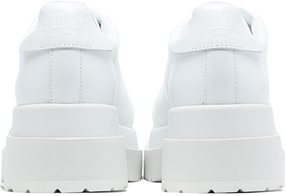 (W) Maison Margiela Plataforma de Cuero 'Blanco' S59WQ0058PR516T100 Lookbook (W) Maison Margiela Plataforma de Cuero 'Blanco' S59WQ0058PR516T100