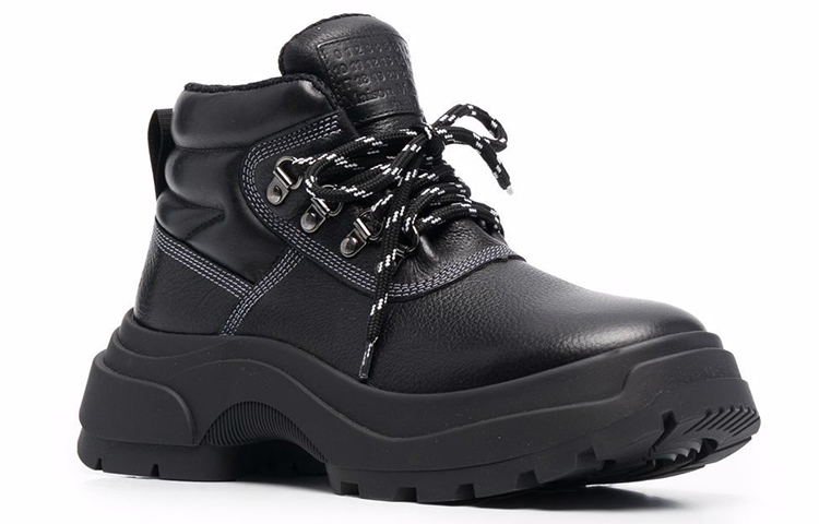 Order Maison Margiela 厚底皮革短靴 女款 黑色