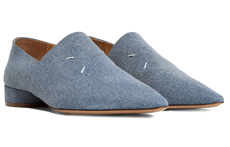 (W) Maison Margiela Point Toe Four Stiches Kiki Loafers 'Denim Blue' 圖 2