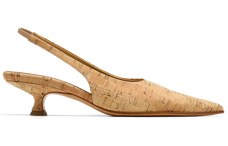 Order (Women) Maison Margiela Pointed-Toe Kitten Heels 'Light Brown Cork' S59WL0022P3971T2062