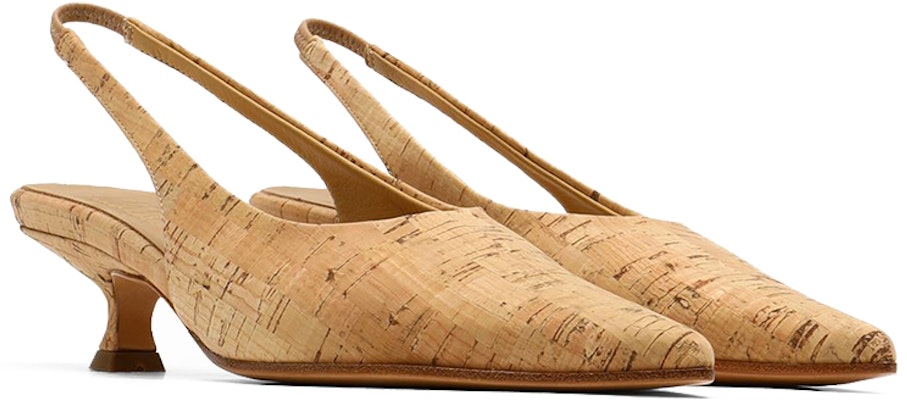 (Women) Maison Margiela Pointed-Toe Kitten Heels 'Light Brown Cork' S59WL0022P3971T2062 Lookbook (Women) Maison Margiela Pointed-Toe Kitten Heels 'Light Brown Cork' S59WL0022P3971T2062