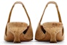 Shop (W) Maison Margiela Tumit Rendah Hujung Tirus 'Coklat Cerah Cork' S59WL0022P3971T2062