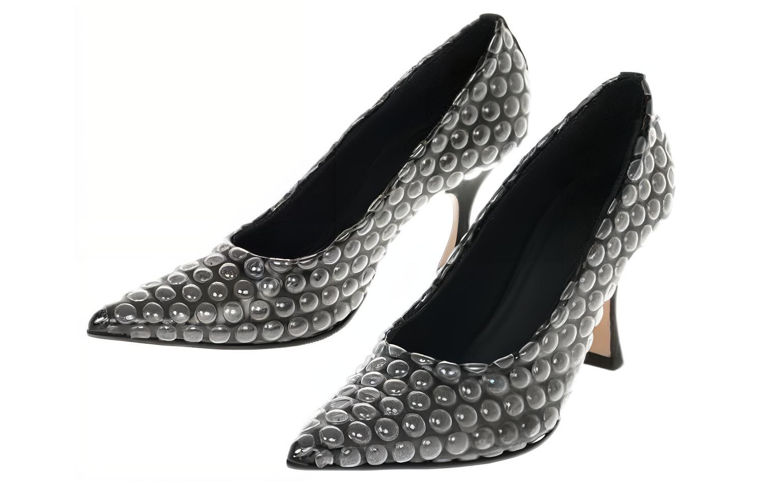 (W) Maison Margiela Pointed-Toe Stiletto High Heels 'Black Fashion' 圖 3