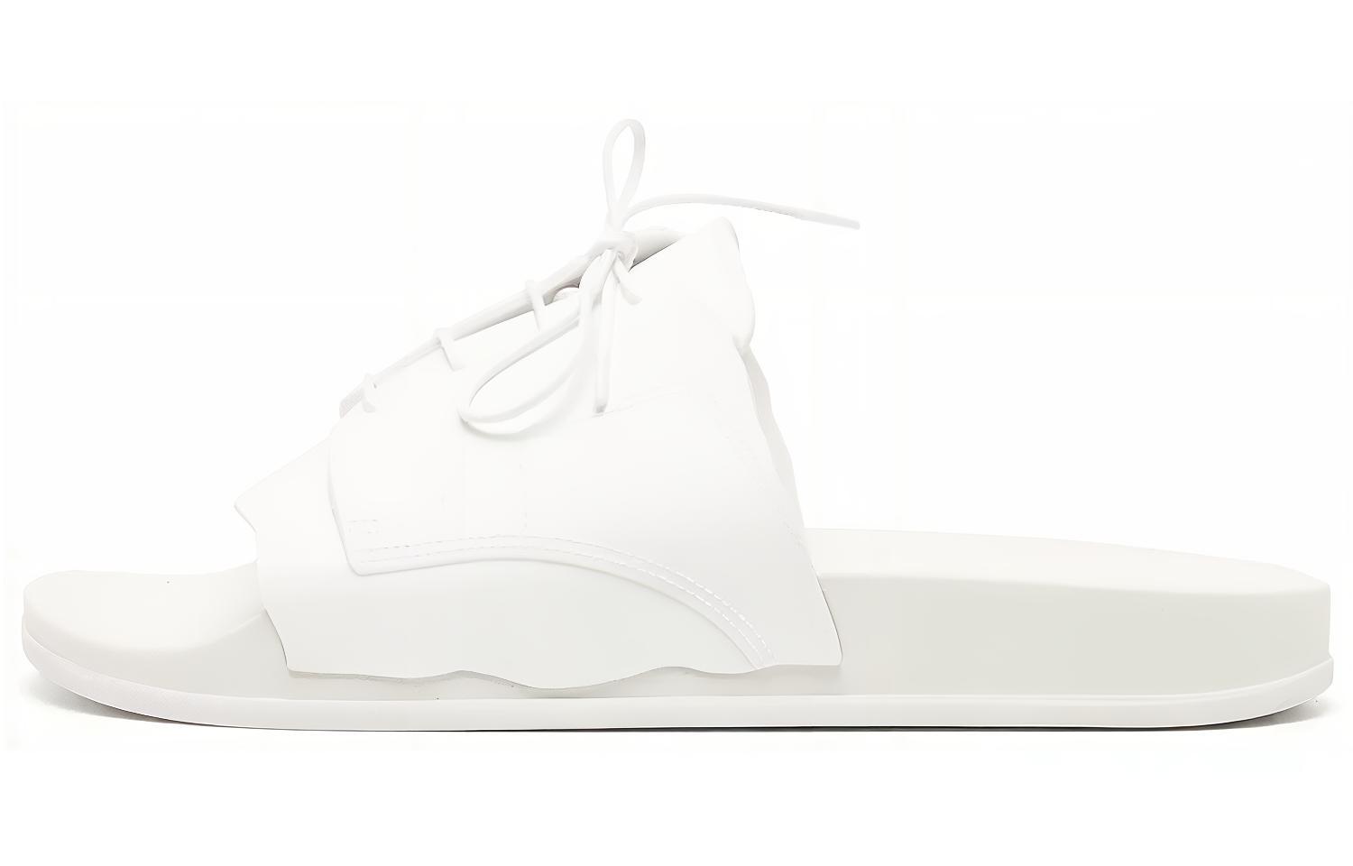 Buy (W) 메종 마르지엘라 타비 풀 슬라이드 (화이트) S58WX0100P5411H0518