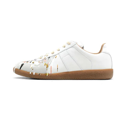 (W) Maison Margiela Replica Low 'Paint Splatter - White'