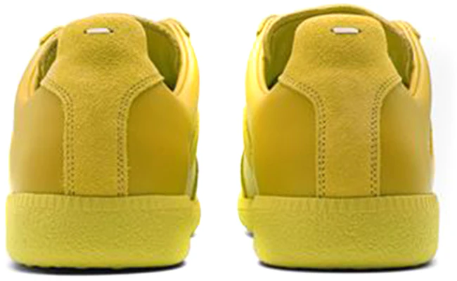 Maison Margiela 梅森馬吉拉 Replica 絨面 麂皮 拼接德訓 運動鞋 女款 亮黃色 Purchase Maison Margiela 梅森馬吉拉 Replica 絨面 麂皮 拼接德訓 運動鞋 女款 亮黃色