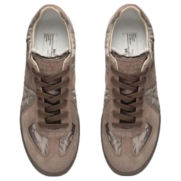Shop (W) Maison Margiela Replica Low-Top 'Nylon Marrón y Cuero' S58WS0109P5118H9477