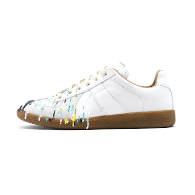 (W) Maison Margiela Replica Low 'Paint Splatter - Light Grey'
