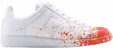 (Women) Maison Margiela Replica Low 'Paint Splatter - White Orange' S58WS0101-P4129-H8681 (Women) Maison Margiela Replica Low 'Paint Splatter - White Orange' S58WS0101-P4129-H8681