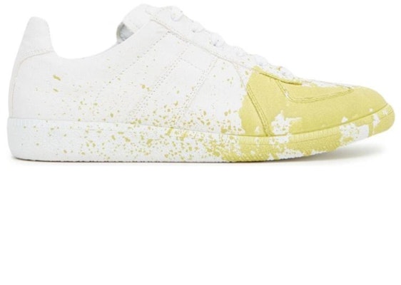 (Women) Maison Margiela Replica Low 'Paint Splatter - White Yellow Fluo' S58WS0101-P4711-H9671 Order (Women) Maison Margiela Replica Low 'Paint Splatter - White Yellow Fluo' S58WS0101-P4711-H9671