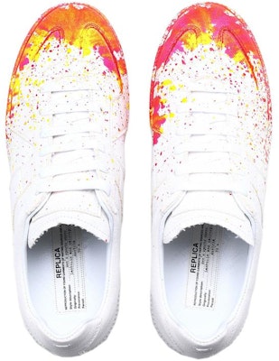 (Women) Maison Margiela Replica Low 'Paint Splatter - White Orange' S58WS0101-P4129-H8681 Shop (Women) Maison Margiela Replica Low 'Paint Splatter - White Orange' S58WS0101-P4129-H8681