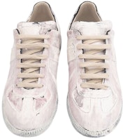 Maison Margiela 破裂做舊 低幫時尚板鞋 女款 粉色 Lookbook Maison Margiela 破裂做舊 低幫時尚板鞋 女款 粉色