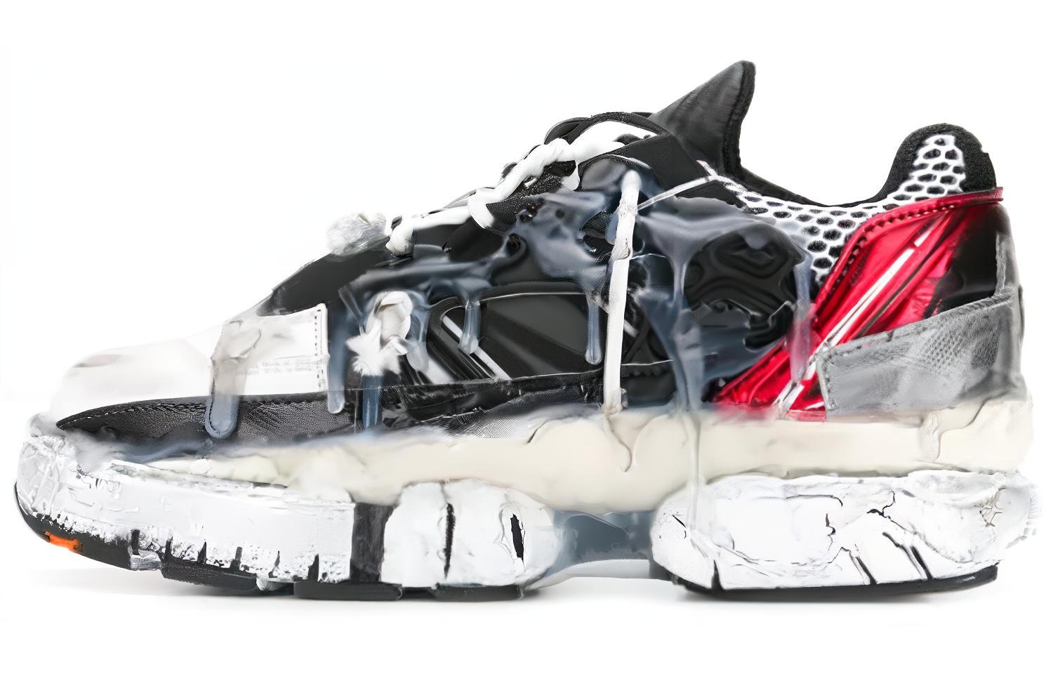 (Women) Maison Margiela Replica Low Top (Black Distressed) 'Deconstructed Dissolve' S58WS0118P1878961