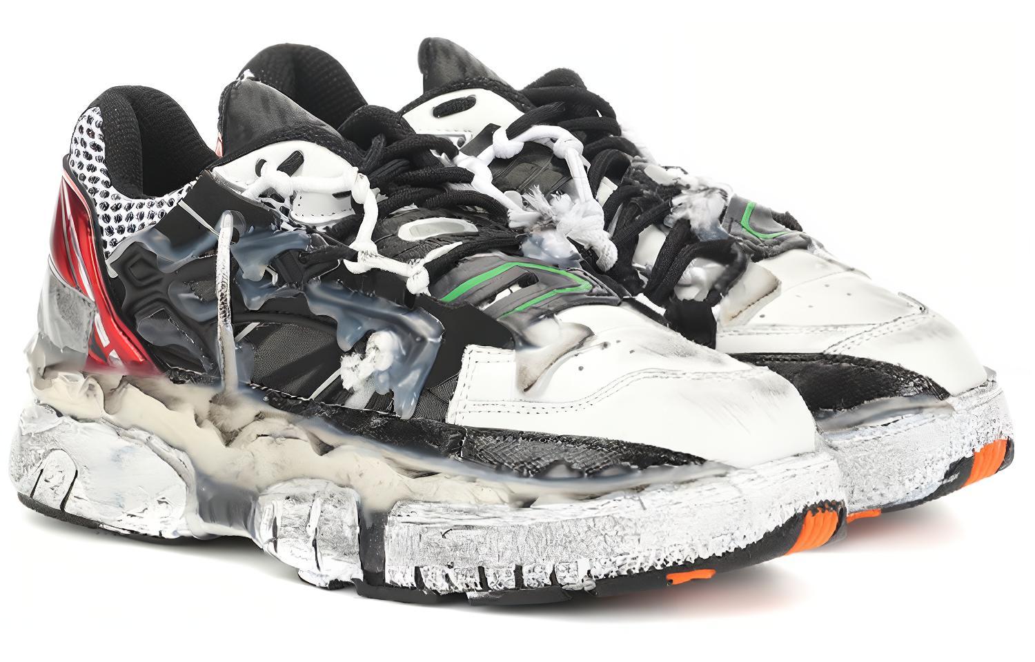 Lookbook Maison Margiela 梅森馬吉拉 Replica 解構 溶解 低幫 運動休閒鞋 女款 黑色 做舊版