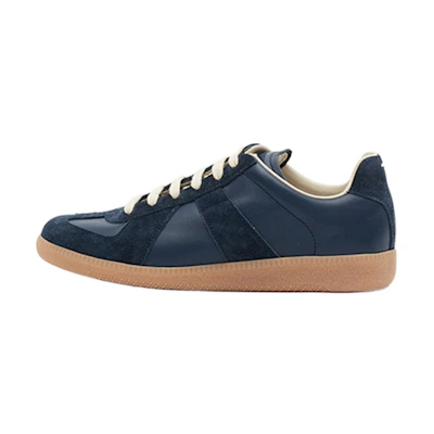 (W) Maison Margiela Replica Low Top 'Blue Velour'