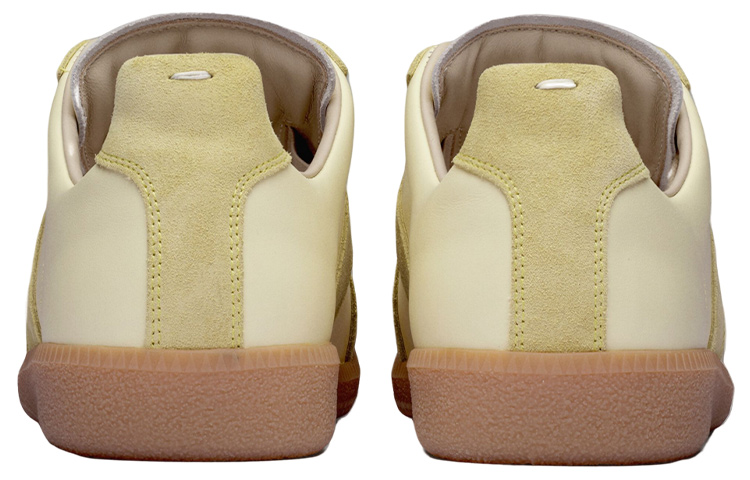 Shop Maison Margiela梅森馬吉拉 Replica 圓頭繫帶 低筒 帆布鞋 女款 檸檬黃