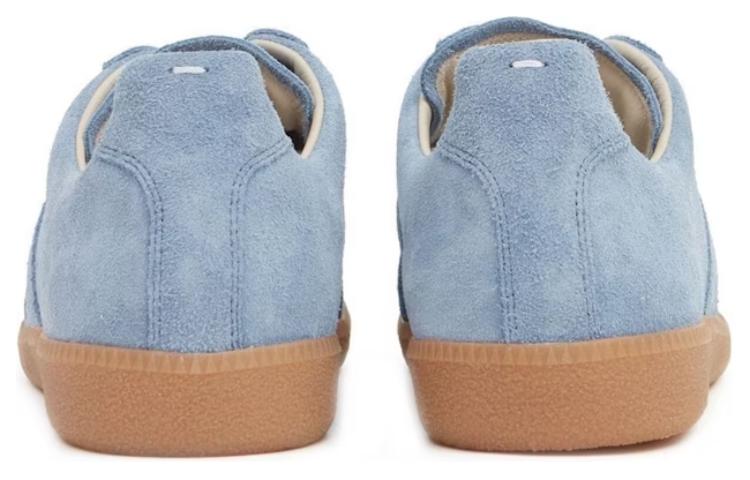 Shop Maison Margiela 梅森馬吉拉 Replica 牛皮 低幫繫帶 時尚板鞋 女款 淺藍色