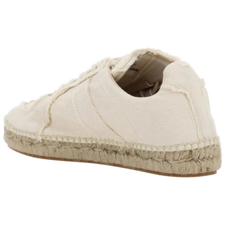 Shop Maison Margiela 系帶平底鞋 女款 白色