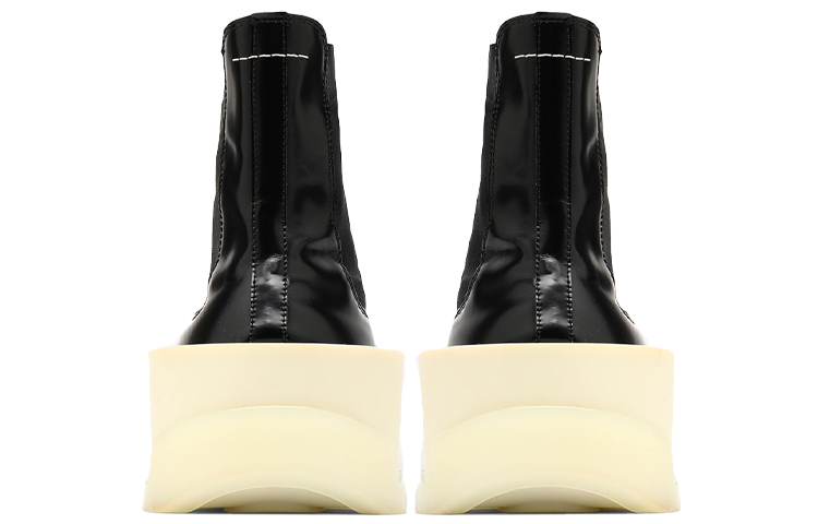 Purchase (W) Maison Margiela复古高帮切尔西靴‘黑色做旧皮革’ S59WU0183P3975T8013