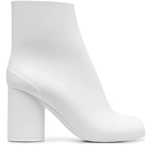 Maison Margiela Tabi 橡膠 粗跟時尚 短靴 10cm 女款 白色 Order Maison Margiela Tabi 橡膠 粗跟時尚 短靴 10cm 女款 白色