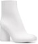 Lookbook Maison Margiela Tabi 橡膠 粗跟時尚 短靴 10cm 女款 白色