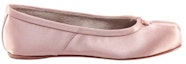 Order (W) Maison Margiela Satin Tabi Ballerina Kasut Merah Jambu Pudar S58WZ0117P5125T4104