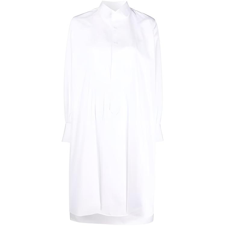 (Women) Maison Margiela Solid Color Long Sleeve Shirt Dress S51CU0269S54193100