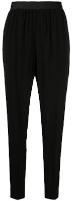 (W) 메종 마르지엘라 SS21 블랙 엘라스틱 웨이스트 테이퍼드 캐주얼 팬츠 S51KA0528S53677-900 Buy (W) 메종 마르지엘라 SS21 블랙 엘라스틱 웨이스트 테이퍼드 캐주얼 팬츠 S51KA0528S53677-900