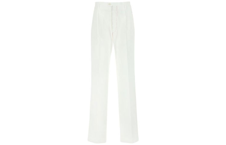 (Women) Maison Margiela SS21 Casual Solid Color White Trousers S51KA0535S53687102
