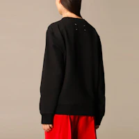 Purchase (W) Maison Margiela SS21 塗層標誌印花棉質衛衣 女款 黑色 S29GU0081S25503900