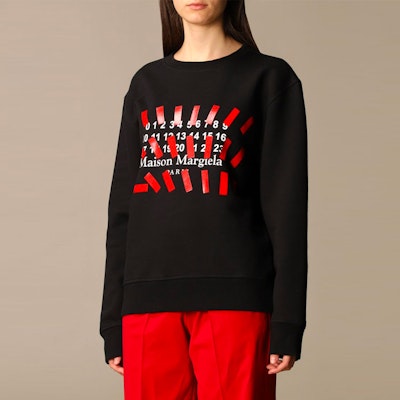 (W) Sudadera Negra Mujer Maison Margiela SS21 Algodón con Logo Estampado. S29GU0081S25503900 Details for (W) Sudadera Negra Mujer Maison Margiela SS21 Algodón con Logo Estampado. S29GU0081S25503900