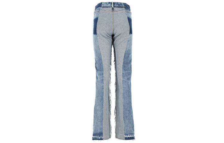 Lookbook (W) Maison Margiela SS21 Vaqueros Denim Azul con Flecos Lavados S51LA0137S30744961