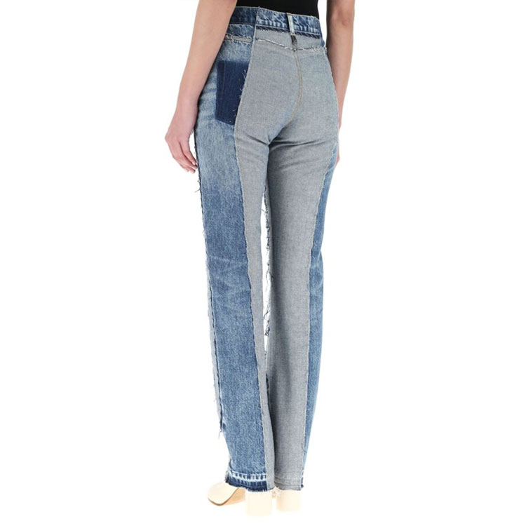 Purchase (W) Maison Margiela SS21 Vaqueros Denim Azul con Flecos Lavados S51LA0137S30744961
