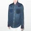 Purchase (W) Maison Margiela SS22 藍色拼色牛仔襯衫按钮式开襟设计。 S50DL0503S30815