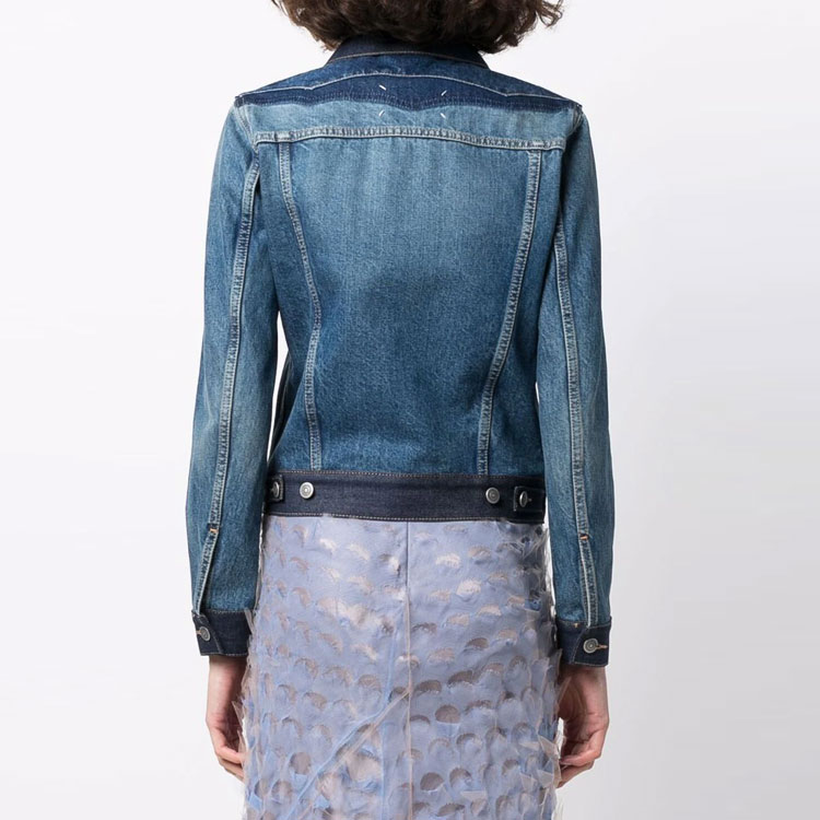 Shop (W) Chaqueta Denim Maison Margiela SS22 Colorblock Azul. S51AM0466S30561979