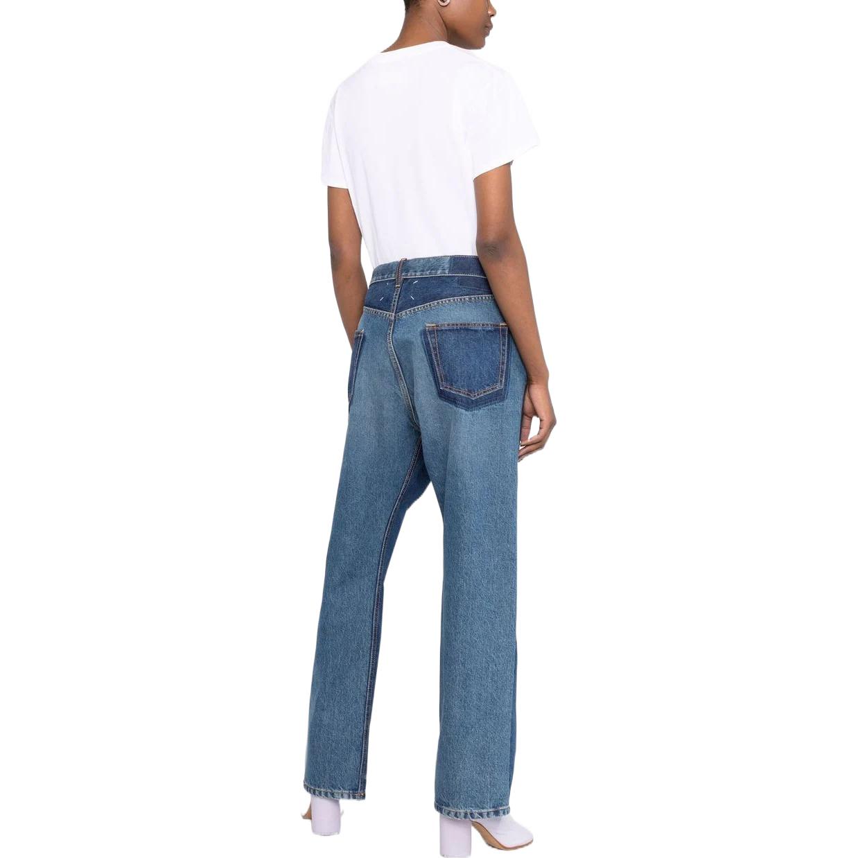 Shop (W) Maison Margiela SS22 Kaos Putih Lengan Pendek dengan Logo Print. S51GC0515S22816100