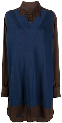 (W) Maison Margiela SS22 藍棕雙色長袖襯衫休閒有領款式 S51DL0391S52892144 Order (W) Maison Margiela SS22 藍棕雙色長袖襯衫休閒有領款式 S51DL0391S52892144