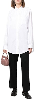 (W) Maison Margiela SS22 白色纯棉长袖中长款衬衫 SI0DL0001S52245100 Lookbook (W) Maison Margiela SS22 白色纯棉长袖中长款衬衫 SI0DL0001S52245100