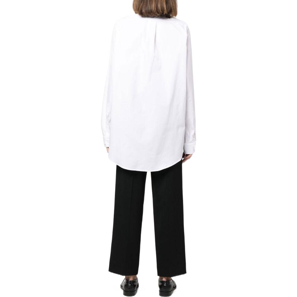 Shop (W) Maison Margiela SS22 白色纯棉长袖中长款衬衫 SI0DL0001S52245100