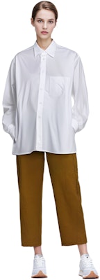 (W) Maison Margiela SS22 白色纯棉长袖中长款衬衫 SI0DL0001S52245100 Details for (W) Maison Margiela SS22 白色纯棉长袖中长款衬衫 SI0DL0001S52245100