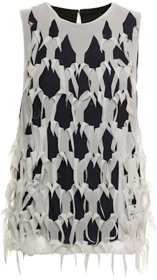 (W) メゾン マルジェラ SS22 ホワイト ノースリーブ ルース ホールアウト シャツ S51NC0616S54843102 Buy (W) メゾン マルジェラ SS22 ホワイト ノースリーブ ルース ホールアウト シャツ S51NC0616S54843102