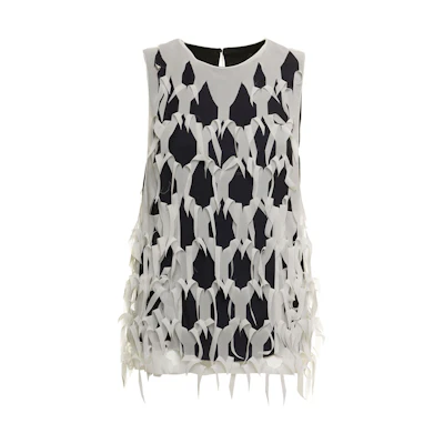 (Women) Maison Margiela SS22 White Sleeveless Loose Hollow-Out Shirt S51NC0616S54843102